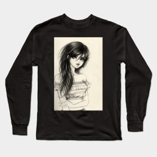 Portrait of a girl 2017 Long Sleeve T-Shirt